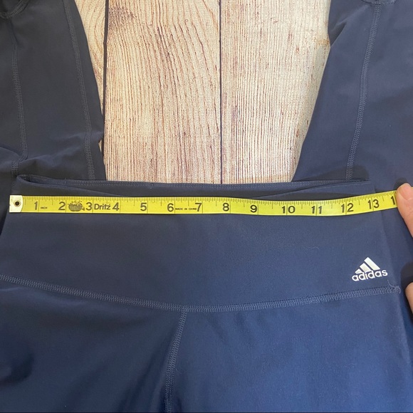 Adidas blue high waist skinny eyelet ankle legging - Picture 8 of 11